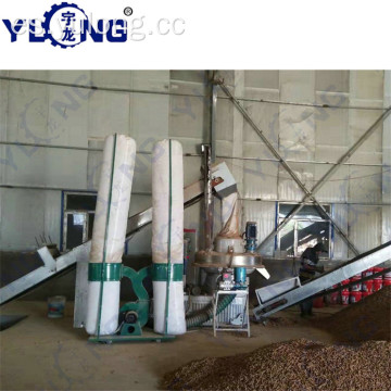 Máquina de prensado de pellets YULONG XGJ560 para madera de álamo